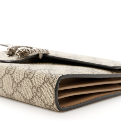 Gucci GG Supreme Monogram Mini Dionysus Chain Wallet Beige Taupe 10 of 11