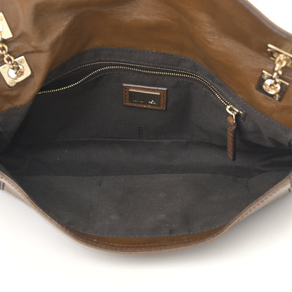 Fendi Vitello Acqua Maxi Baguette Bag Saddler 4 of 16