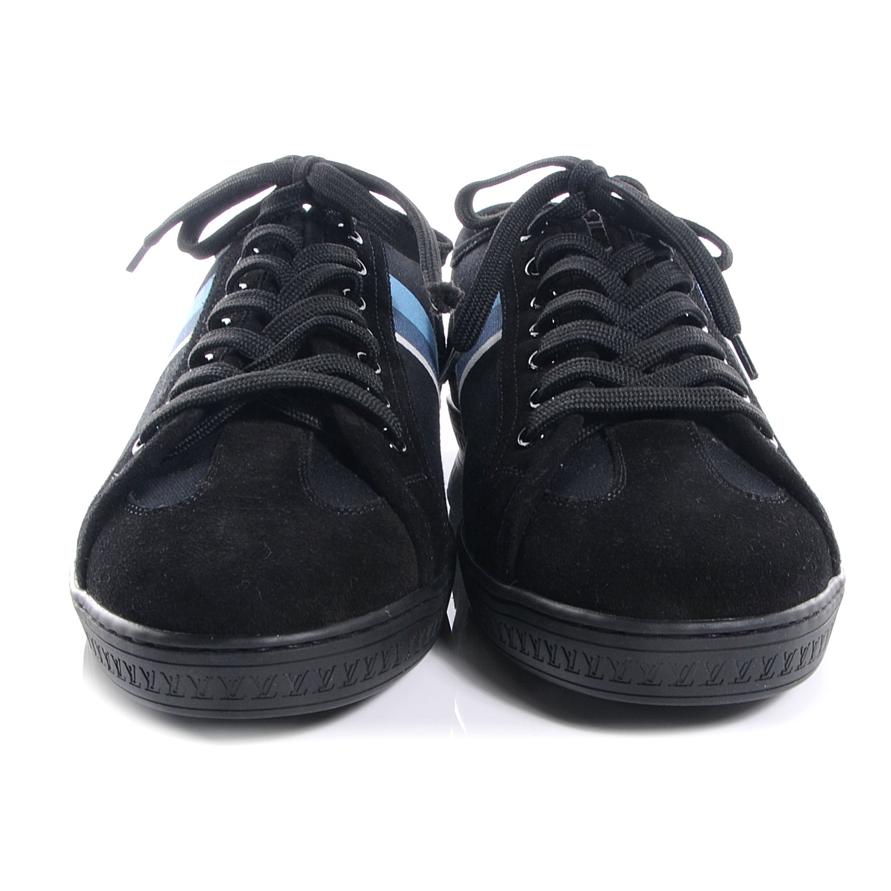 Louis Vuitton Suede Canvas Totem Sneakers 10 Black 2 of 7
