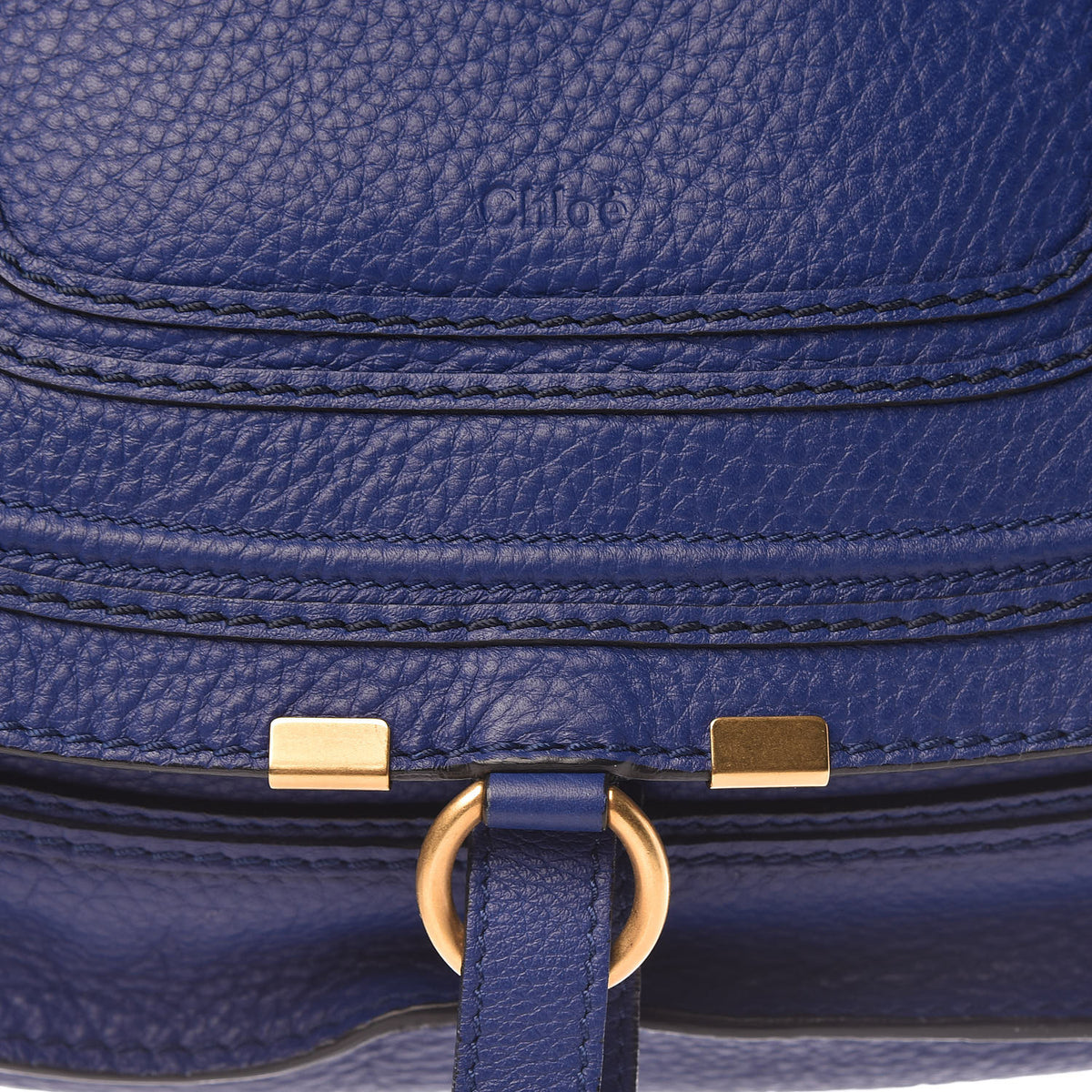 Chloe Calfskin Medium Marcie Satchel Storm Blue 8 of 15