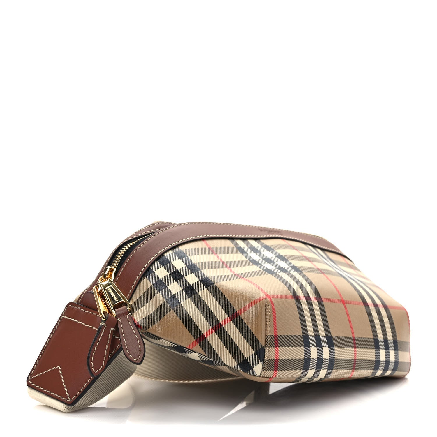 Burberry Nylon Vintage Check Medium Sonny Bum Bag Archive Beige Brown 3 of 8
