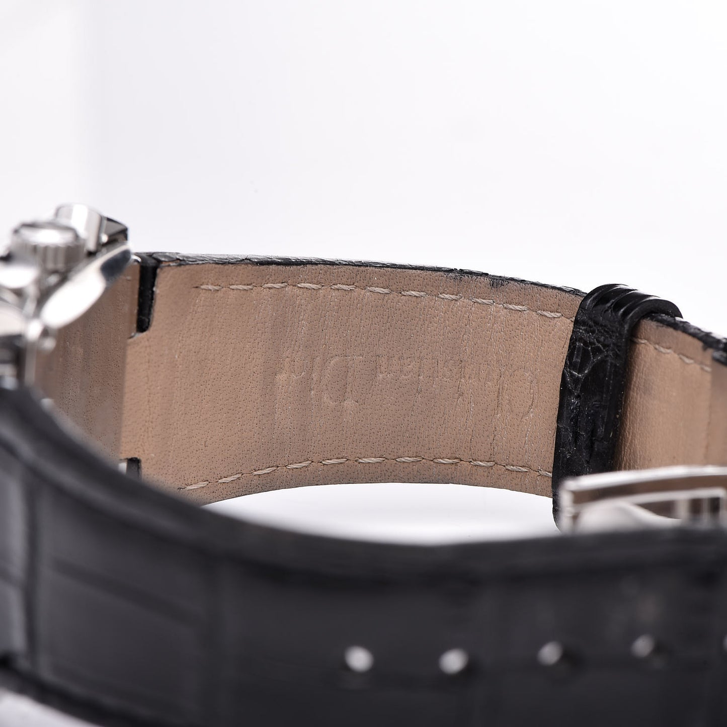 Stainless Steel Alligator Diamond 31mm Riva Chronograph Quartz Watch