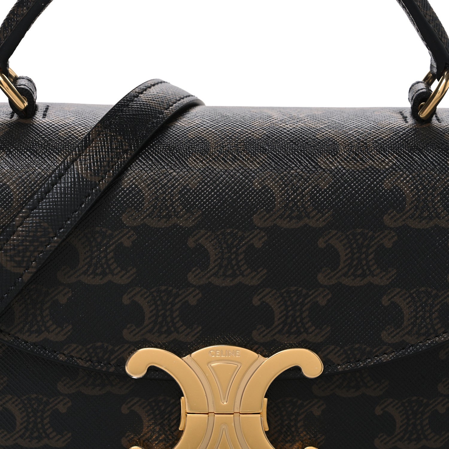 Celine Triomphe Canvas Teen Nino Tan 9 of 11