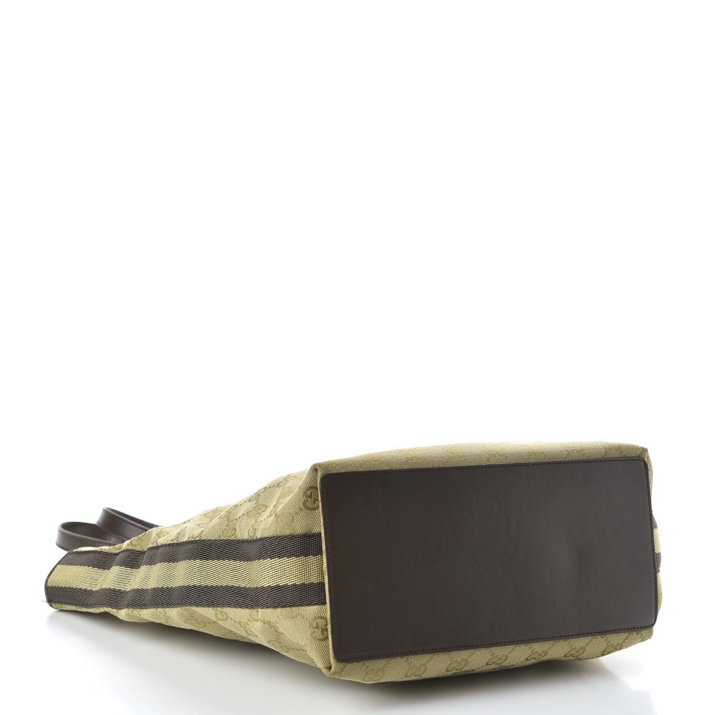 Monogram Web Large Bucket Tote Brown
