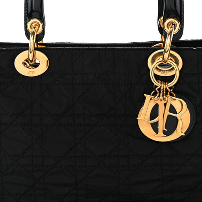 Christian Dior Nylon Cannage Medium Lady Dior Black 8 of 11