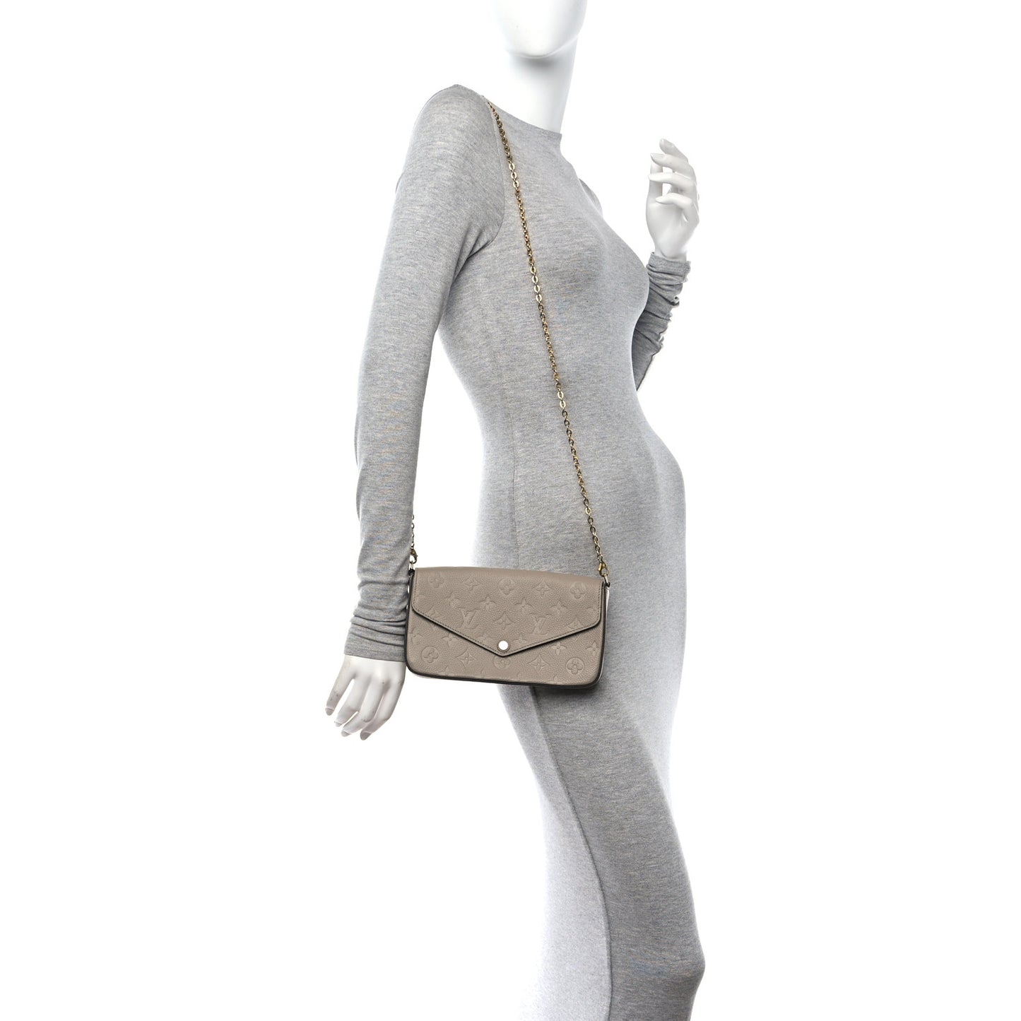 Empreinte Pochette Felicie Chain Wallet Tourterelle