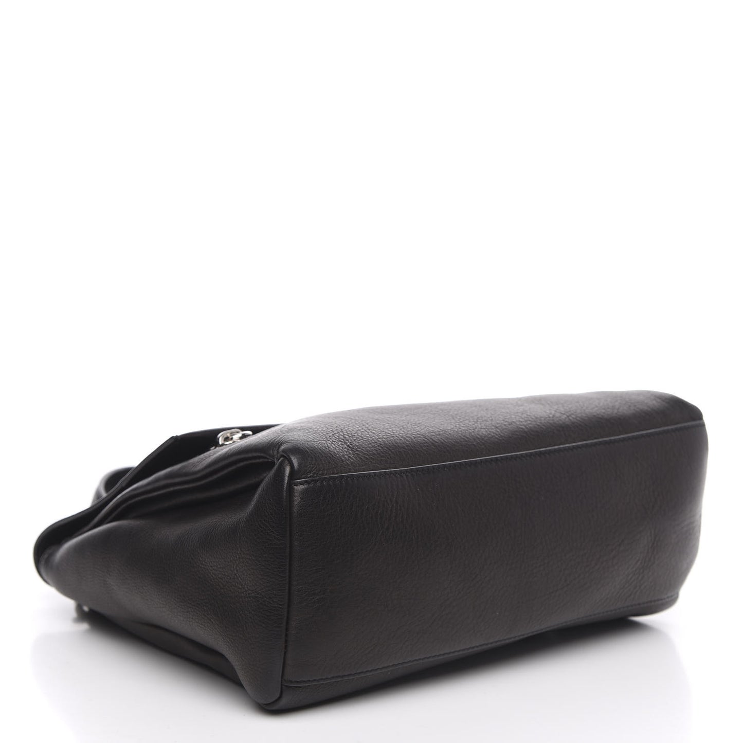 Calfskin Small Pandora Pure Flap Bag Black