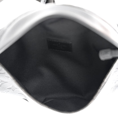 Louis Vuitton Calfskin Monogram Shadow Discovery Bumbag Black 5 of 9