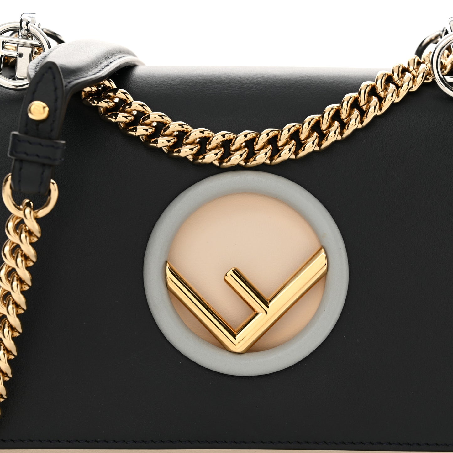 Vitello Century Opaco F is Fendi Small Kan I Shoulder Bag Blue Beige