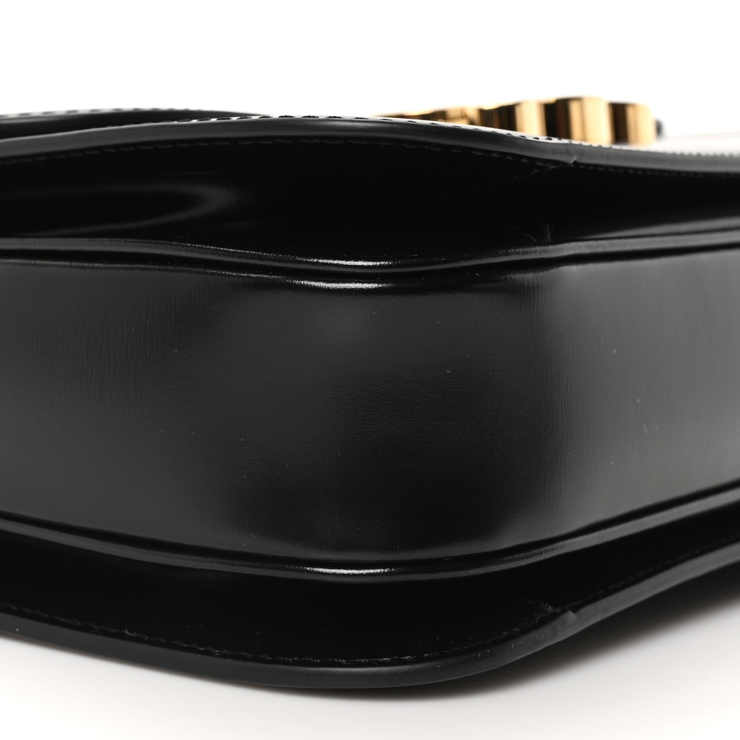 Celine Shiny Calfskin Medium Triomphe Black 9 of 10