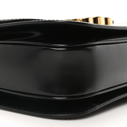 Celine Shiny Calfskin Medium Triomphe Black 9 of 10