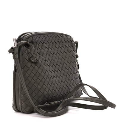 Bottega Veneta Nappa Intrecciato Nodini Crossbody Messenger Light Grey 3 of 11