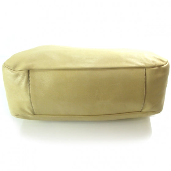 Lambskin Edgy Large Hobo Beige