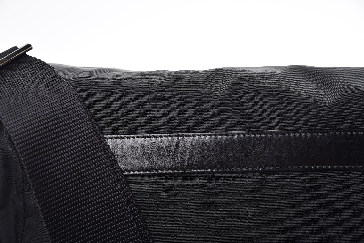 Prada Nylon Vela Messenger Bag Black 4 of 9