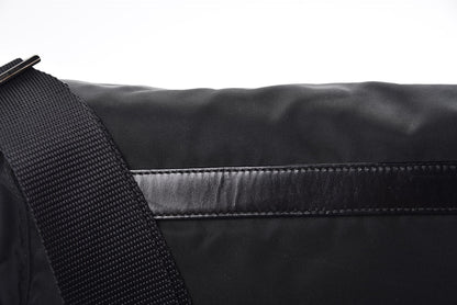 Prada Nylon Vela Messenger Bag Black 4 of 9
