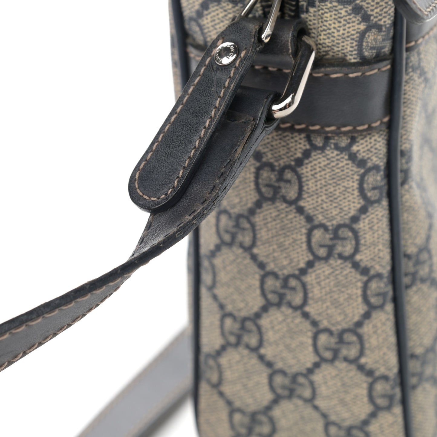 GG Plus Monogram Messenger Bag Navy