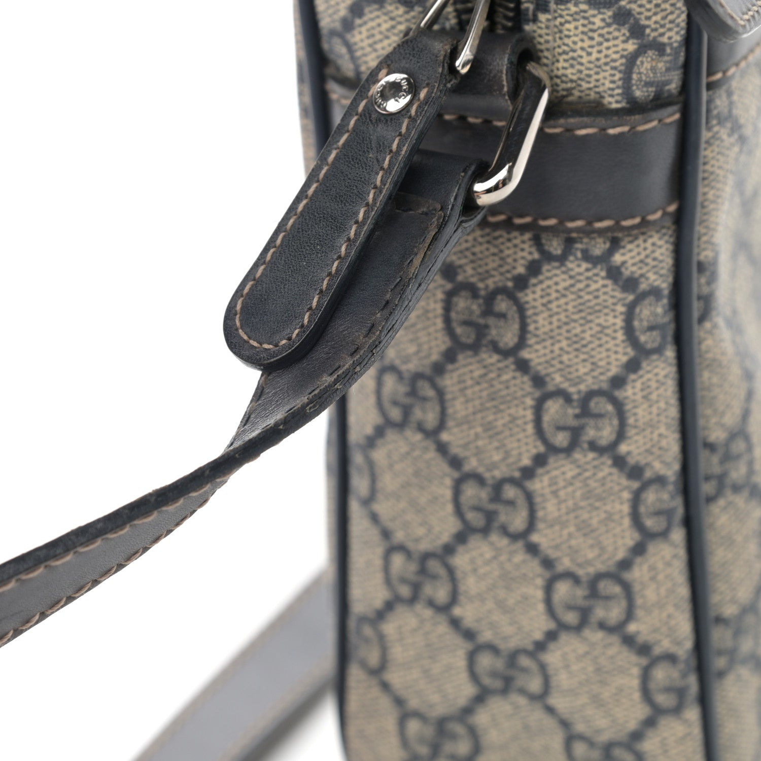 Gucci GG Plus Monogram Messenger Bag Navy 13 of 16