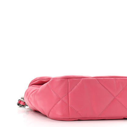 Chanel Lambskin Quilted Medium Chanel 19 Flap Pink 9 of 11