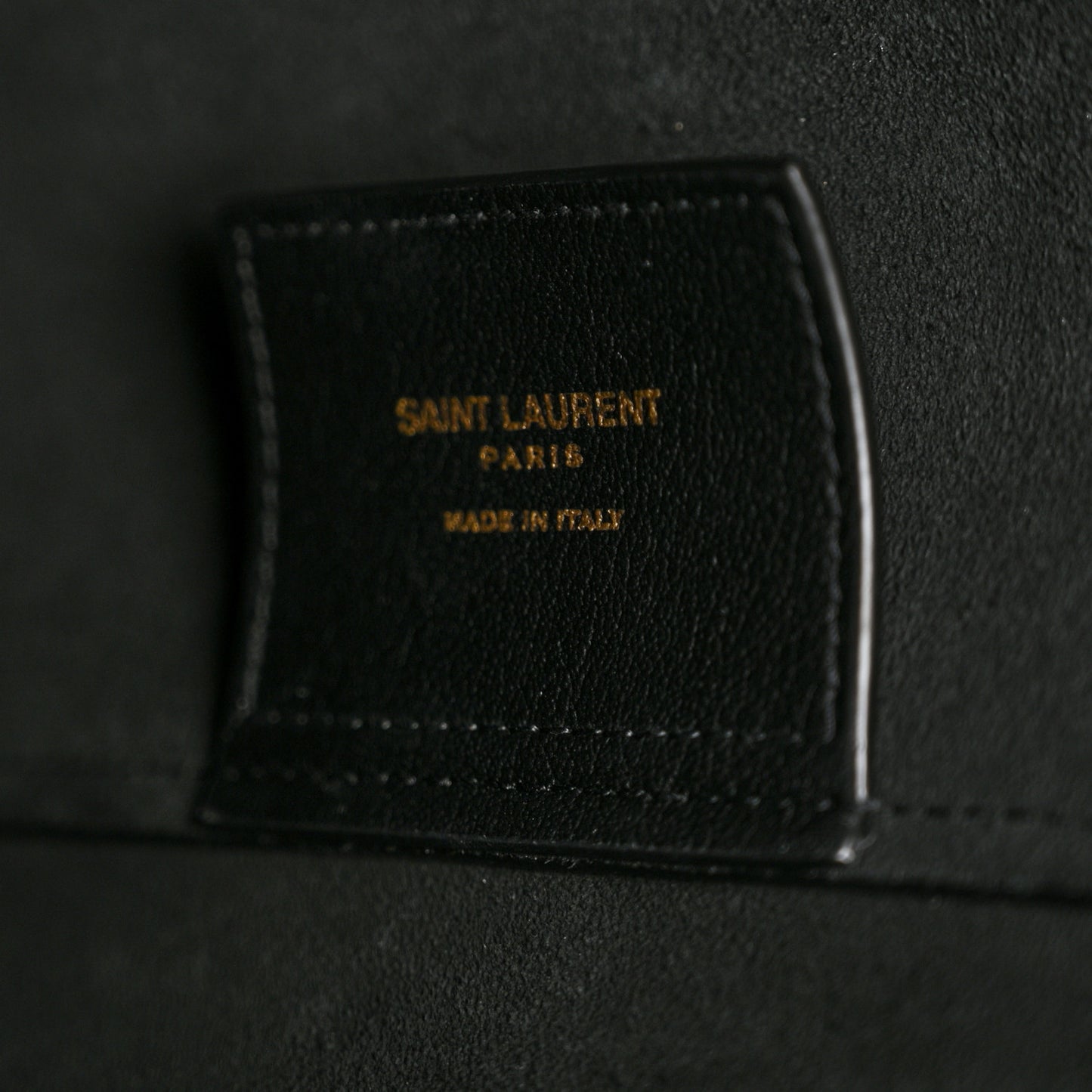 Calfskin North-South Shopping Tote Black