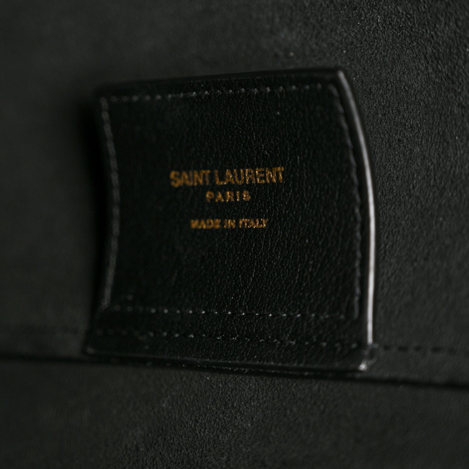 Saint Laurent Calfskin North-South Shopping Tote Black 7 of 11