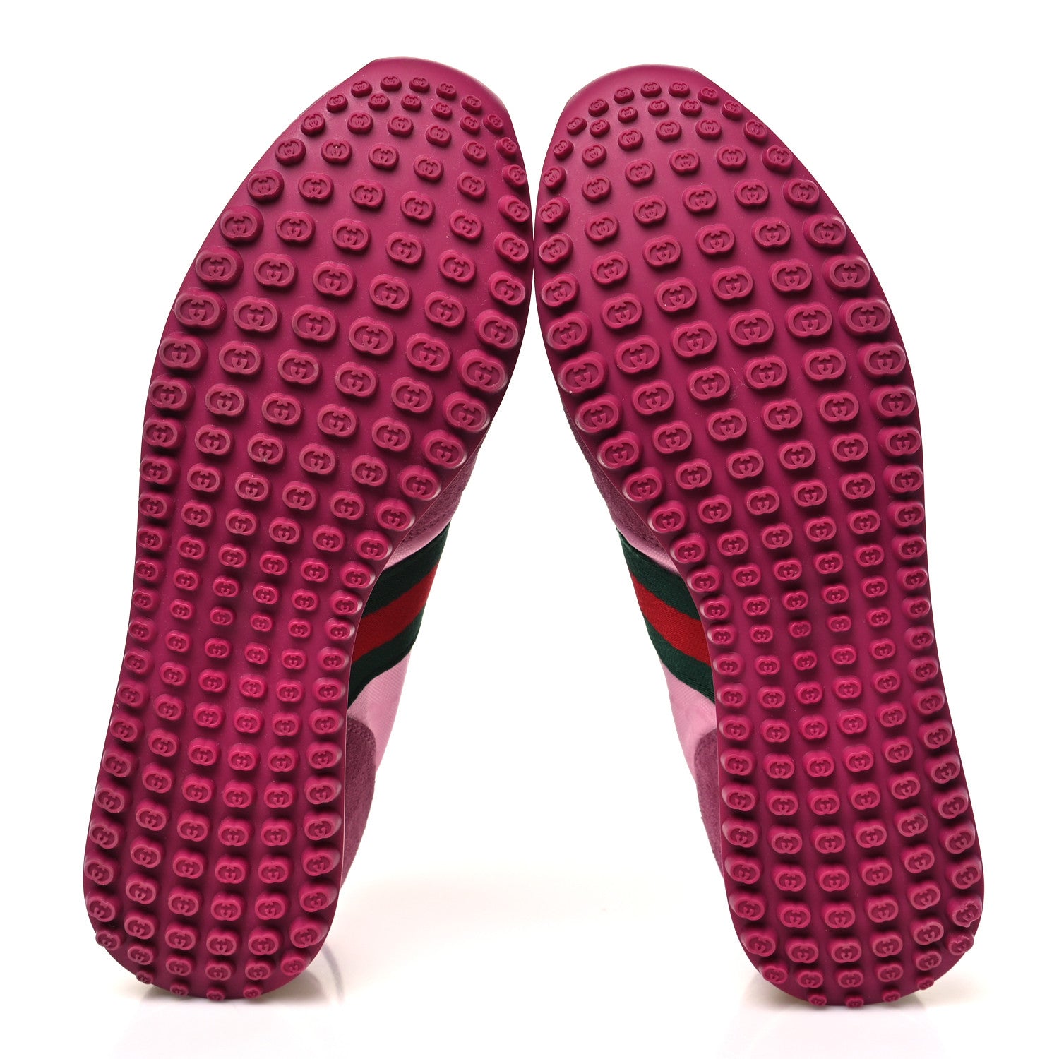 Gucci GG Suede Monogram Web Re-Motion Sneakers 39 Dark Pink 6 of 7