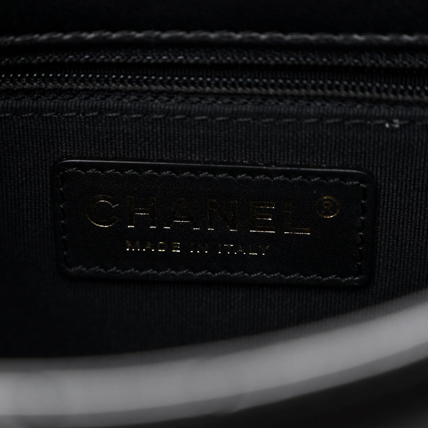 Lambskin Quilted Large CC Chain Flap Black