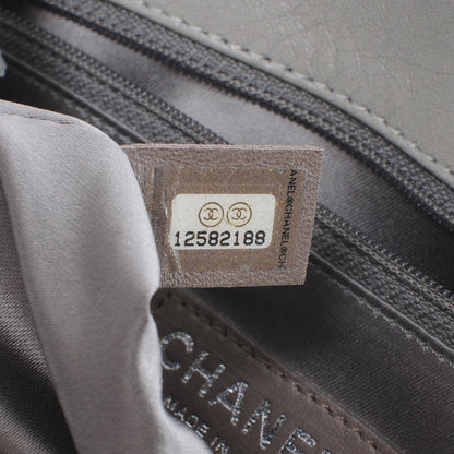 Chanel Lambskin Quilted East West Large Tote Grey 7 of 7