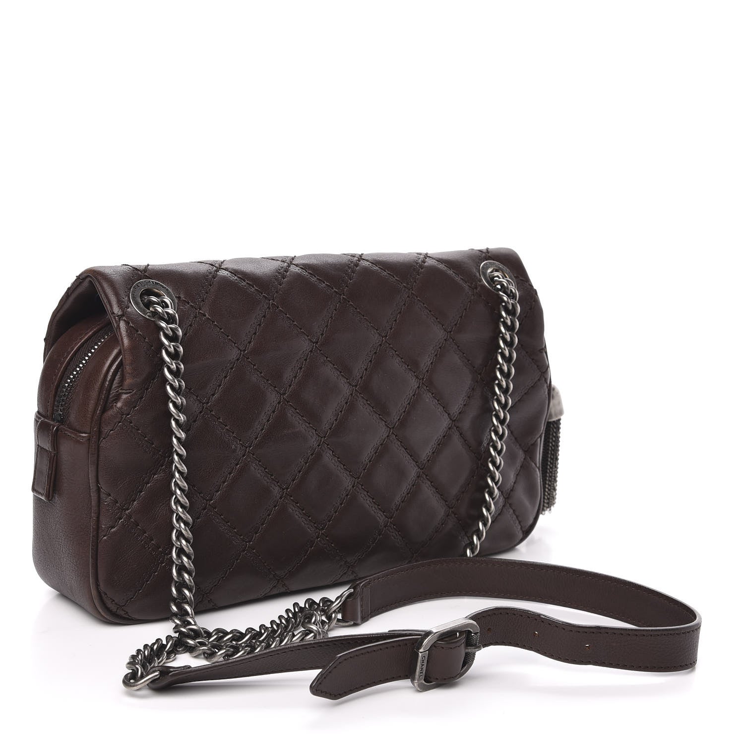 Chanel Calfskin Quilted Medium Coco Sporran Flap Brown 2 of 9