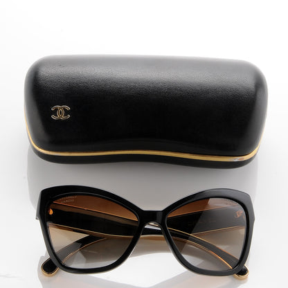 Chanel Acetate CC Cat Eye Sunglasses 5271 Black 8 of 8
