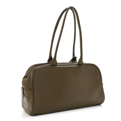 Chanel Calfskin Large Perfect Bowling Bag Dark Khaki 3 of 11