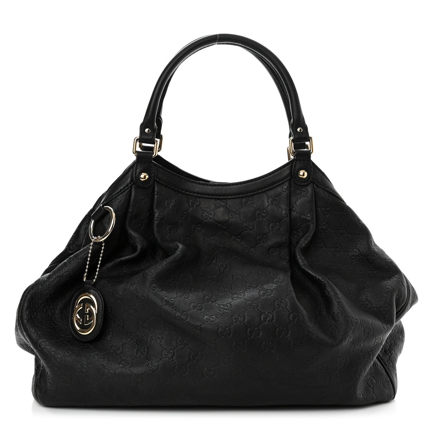 Gucci Guccissima Large Sukey Tote Black 1 of 11