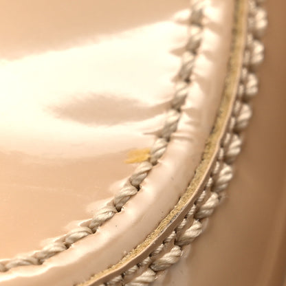Chanel Shiny Calfskin Logo Loafers 40 Beige 11 of 12