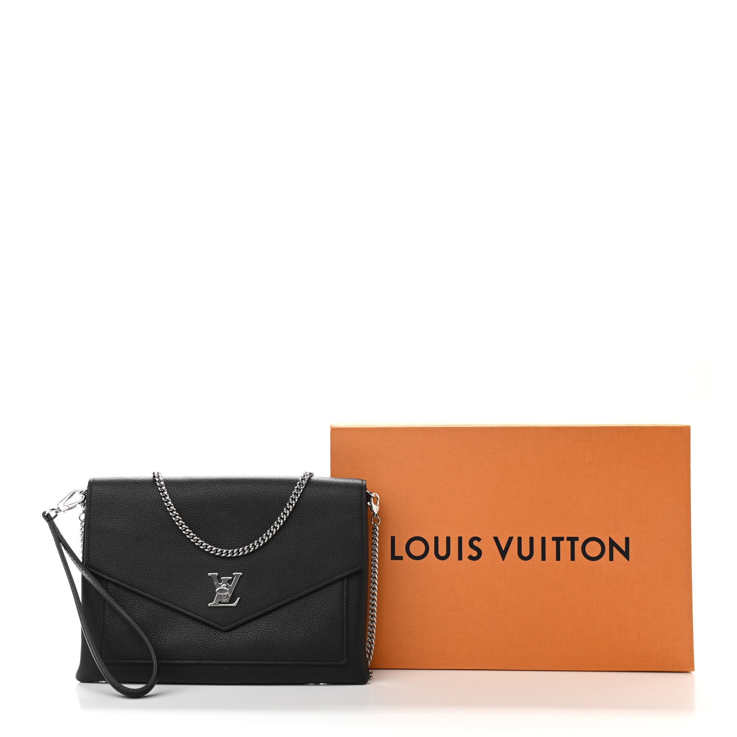 Louis Vuitton Soft Calfskin My Lockme Pochette Black 10 of 10