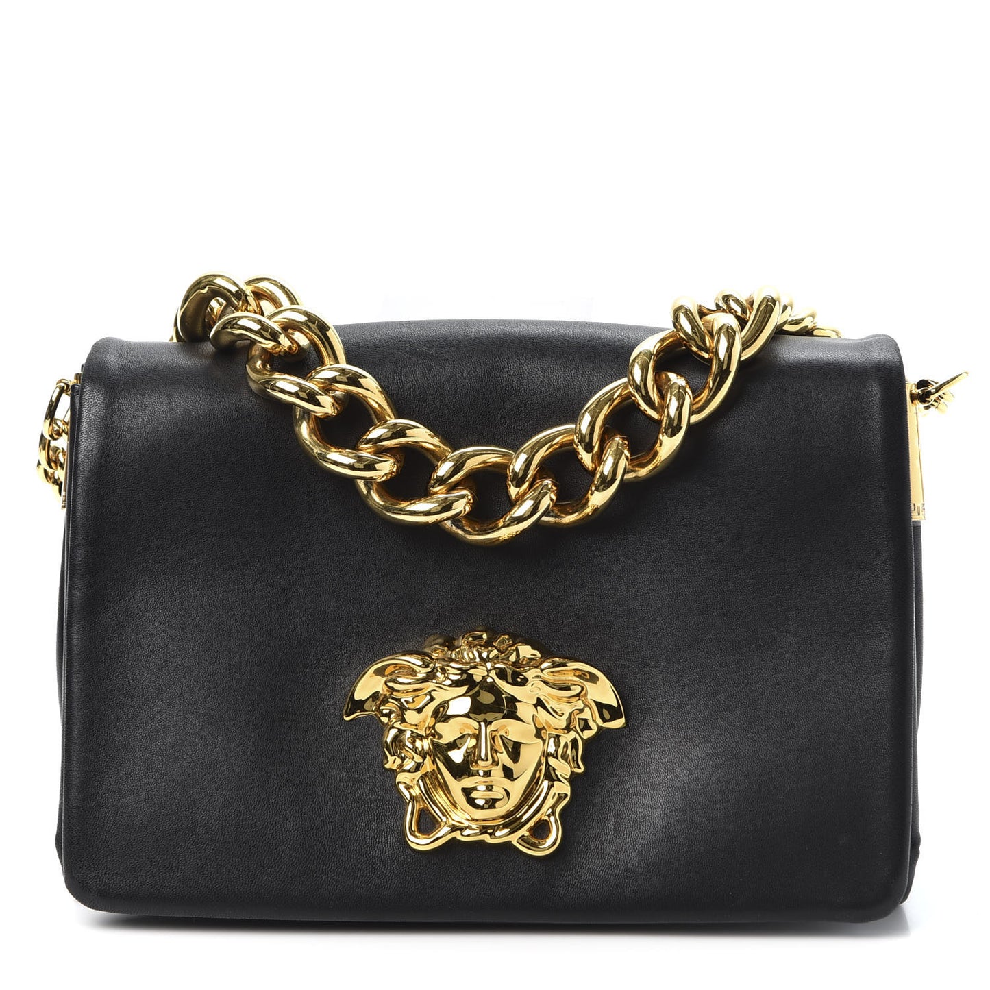 Nappa Palazzo Sultan Shoulder Bag Black
