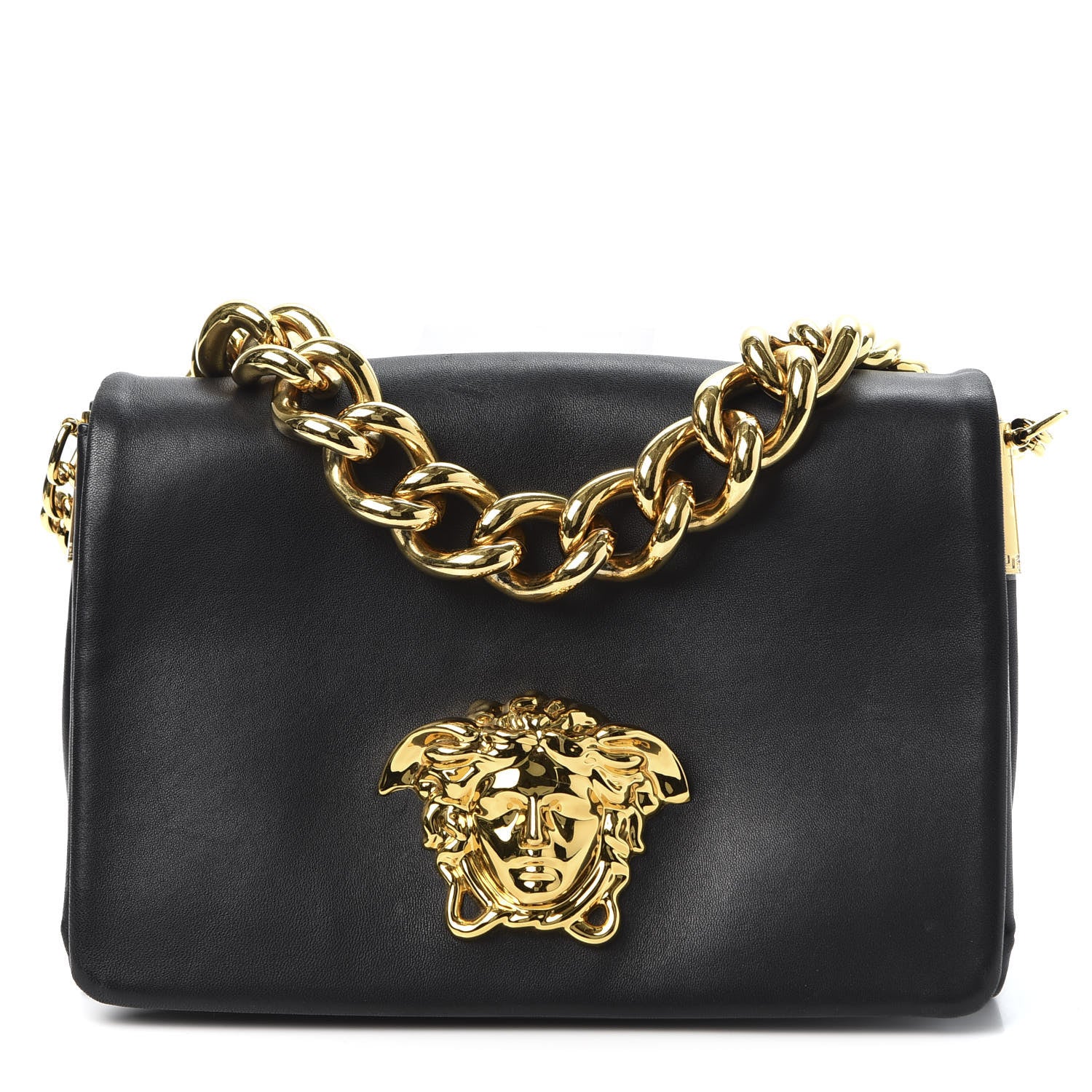 Versace Nappa Palazzo Sultan Shoulder Bag Black 1 of 8