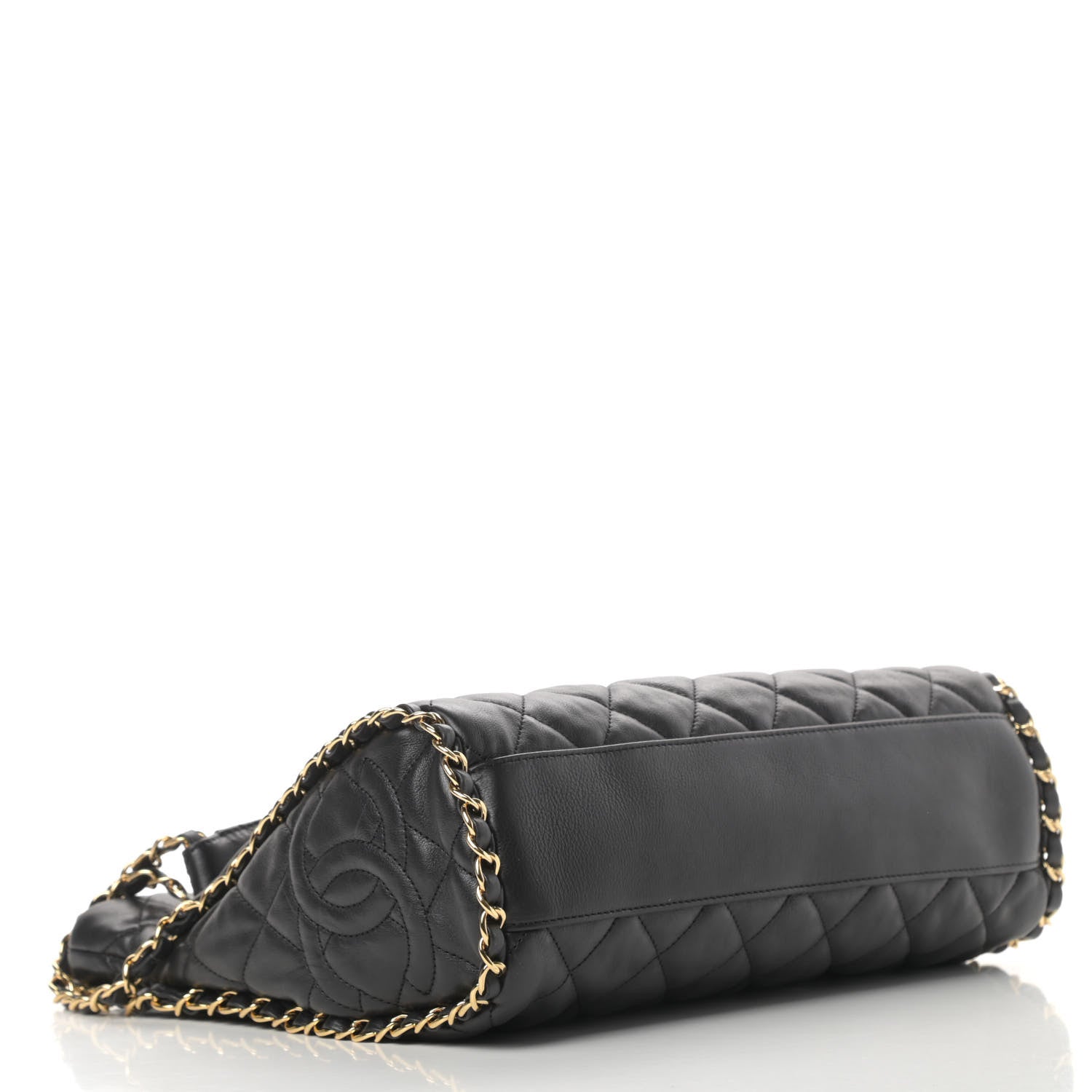 Chanel Calfskin Quilted Medium Chain Me Hobo Black 4 of 12