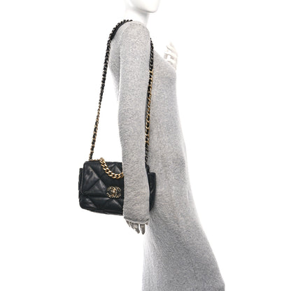 Chanel Goatskin Quilted Medium Chanel 19 Flap Black 2 of 10