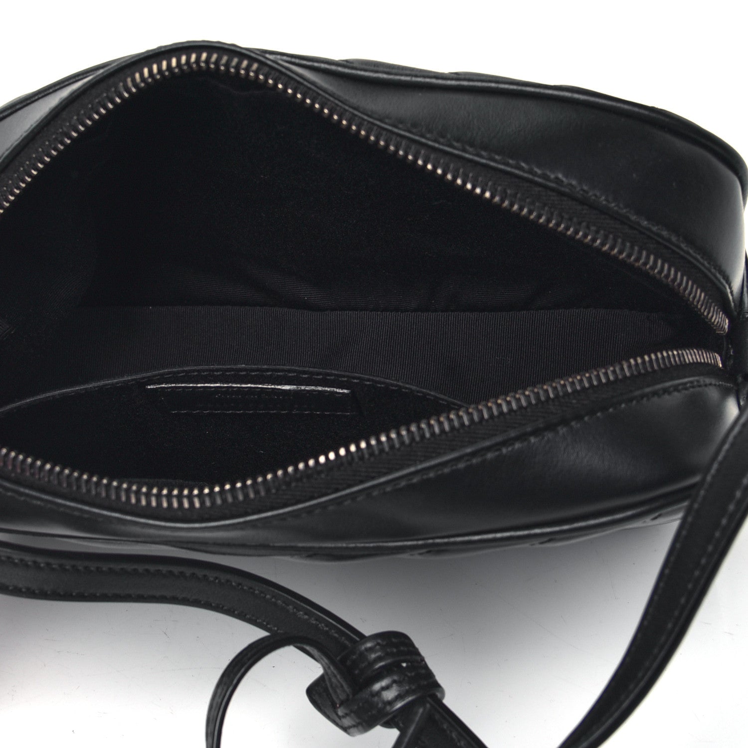 Saint Laurent Calfskin Matelasse Monogram Lou Camera Bag Black 6 of 12