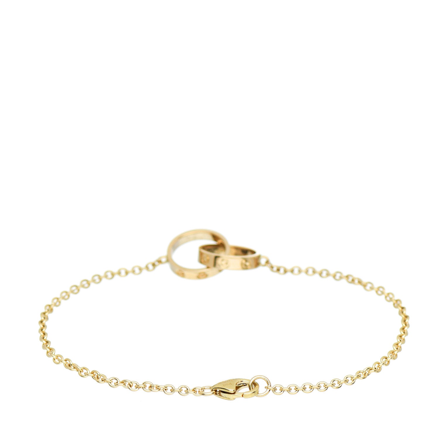 Cartier 18K Yellow Gold Interlocking LOVE Bracelet 3 of 4