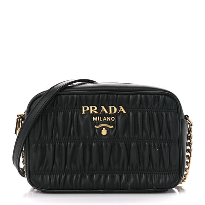 Prada Nappa Gaufre Camera Bag Black 1 of 13