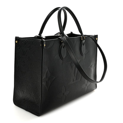 Louis Vuitton Empreinte Monogram Giant Onthego MM Black 3 of 9