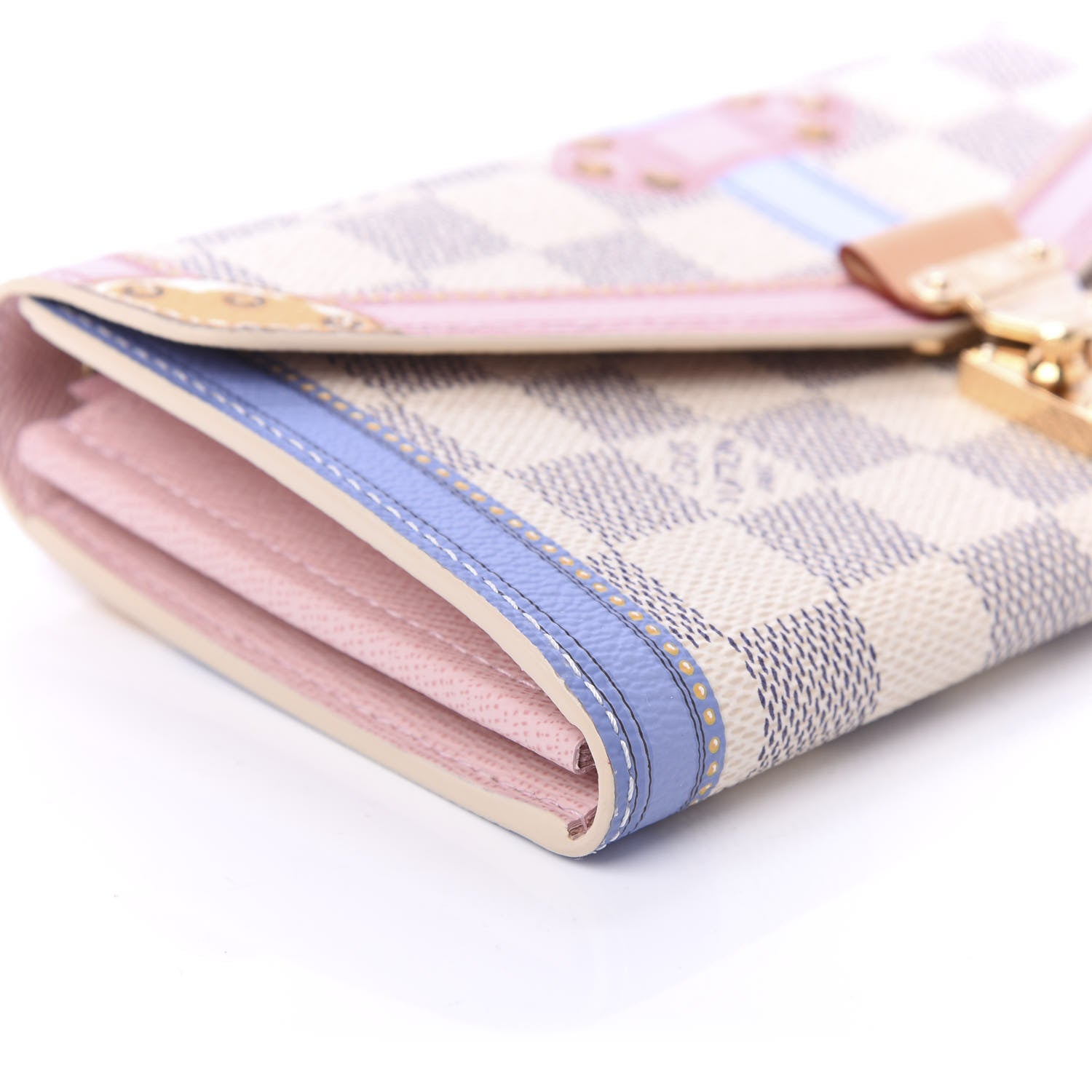 Louis Vuitton Damier Azur Summer Trunks Sarah Wallet NM 6 of 10