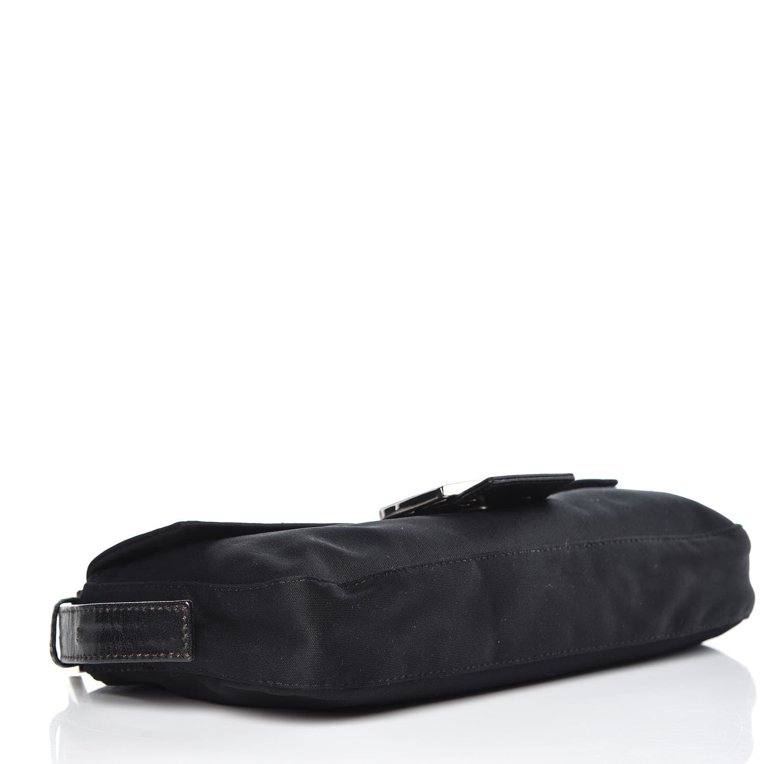 Fendi Satin Calfskin Baguette Black 4 of 9
