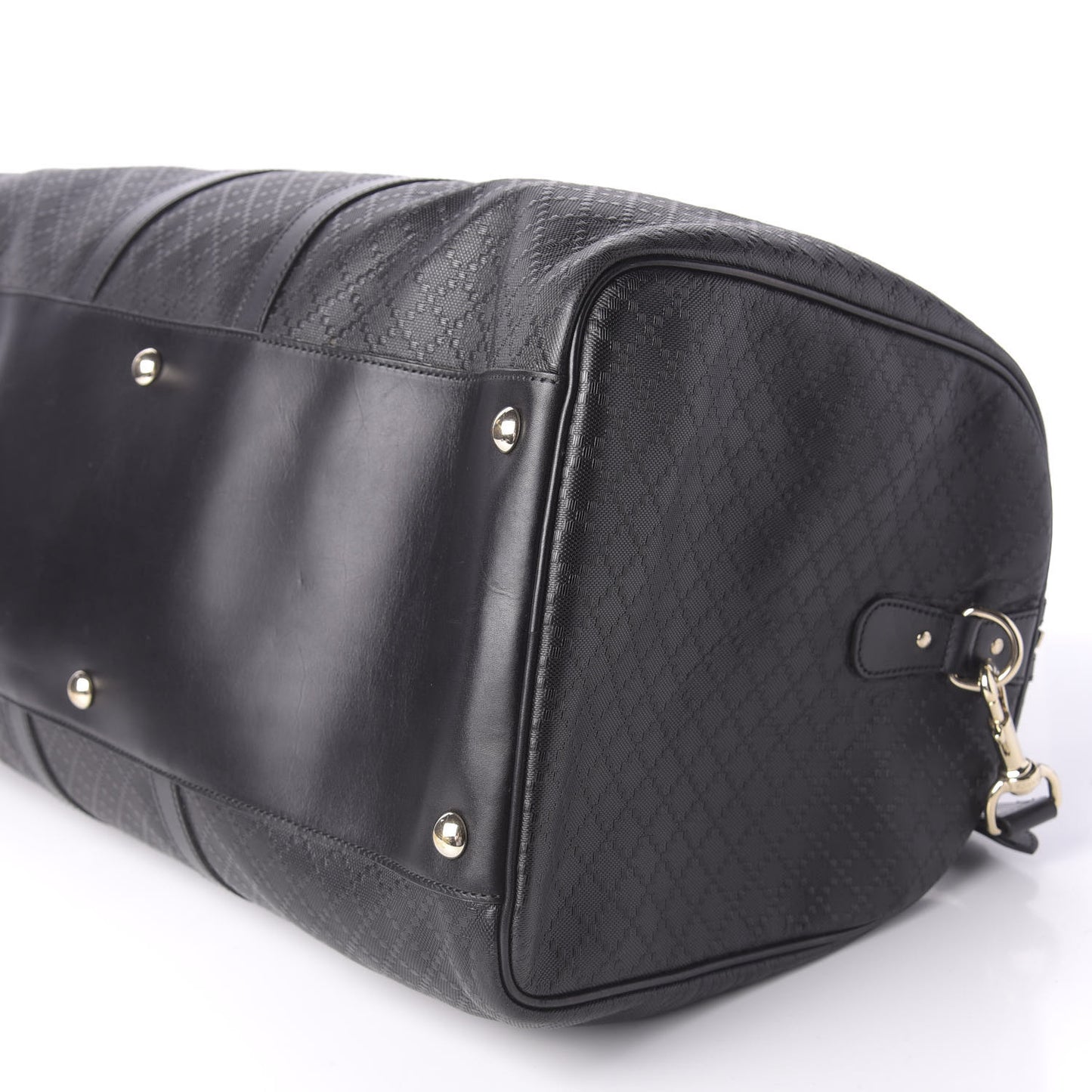 Bright Diamante Large Carry On Duffle Black