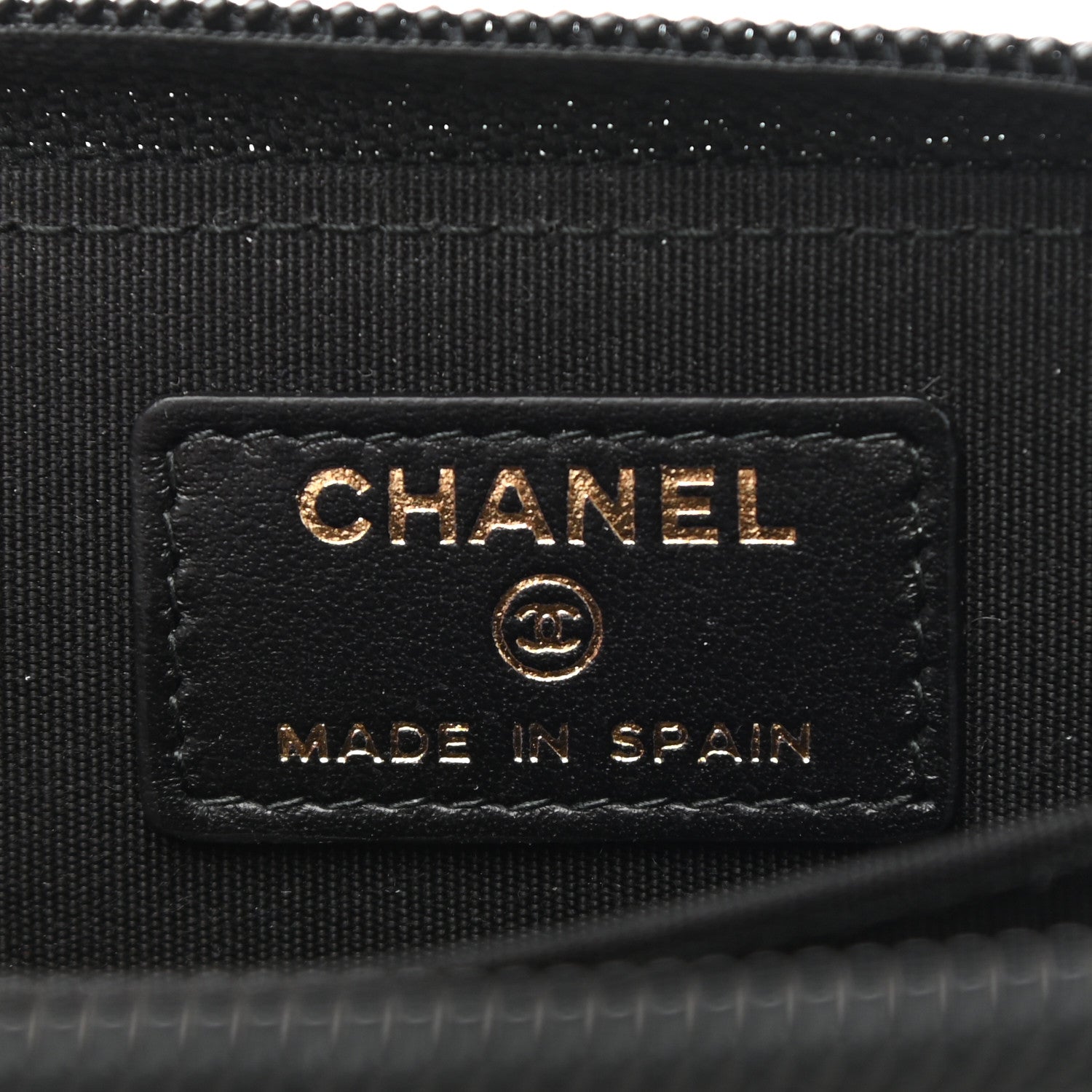 Chanel Caviar Quilted Boy Zip Around Coin Purse Wallet Black 6 of 9