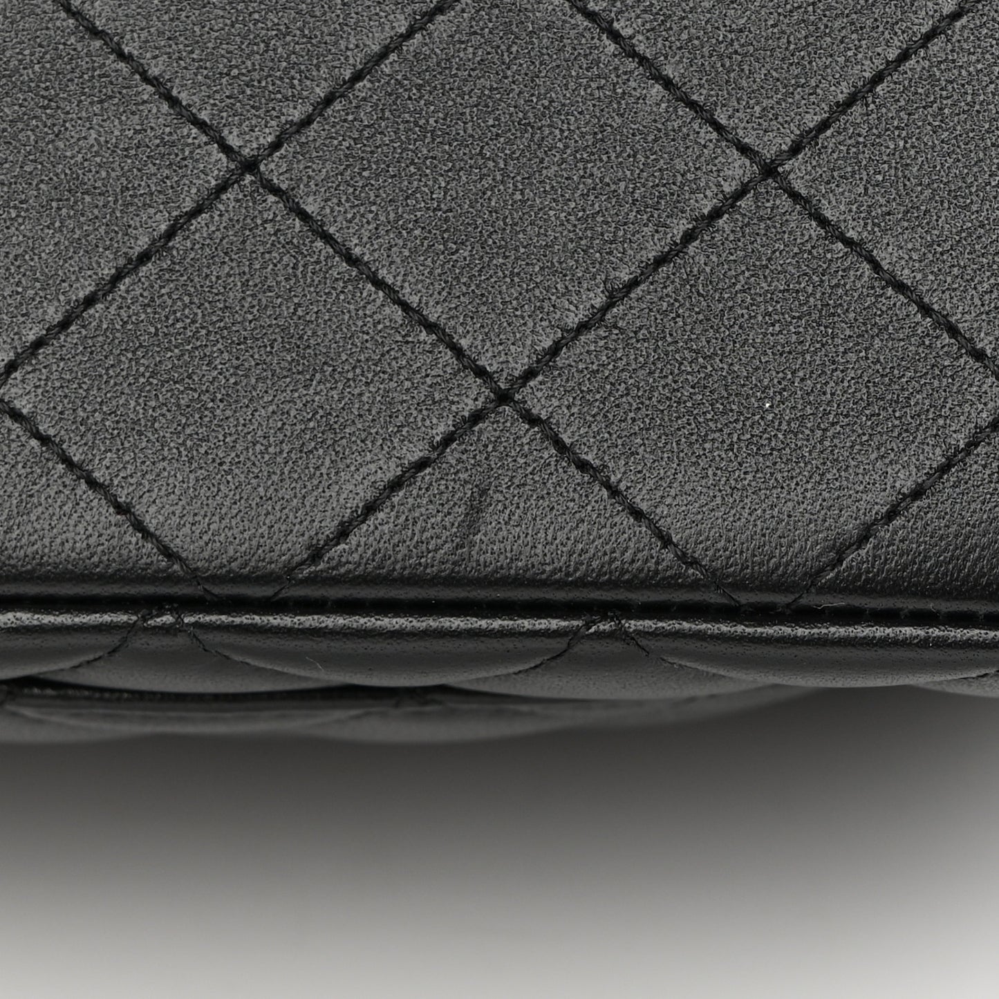 Lambskin Quilted Small Double Flap Black