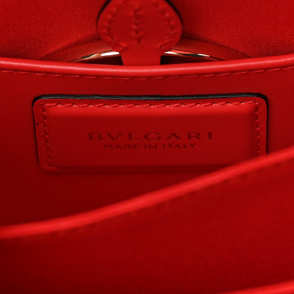 Bulgari Calfskin Serpenti Forever Top Handle Red Milky Opal 6 of 10