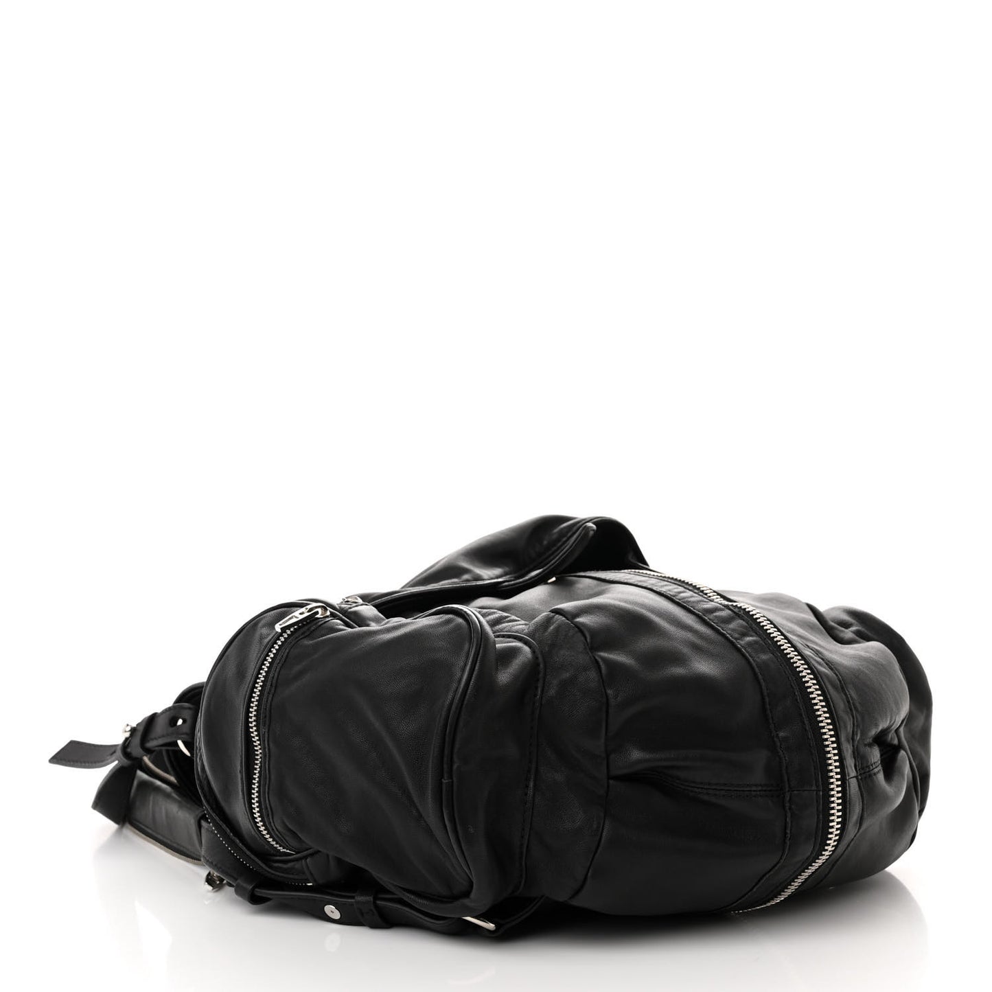 Lambskin Marti Backpack Bag Washed Black Rhodium Hardware