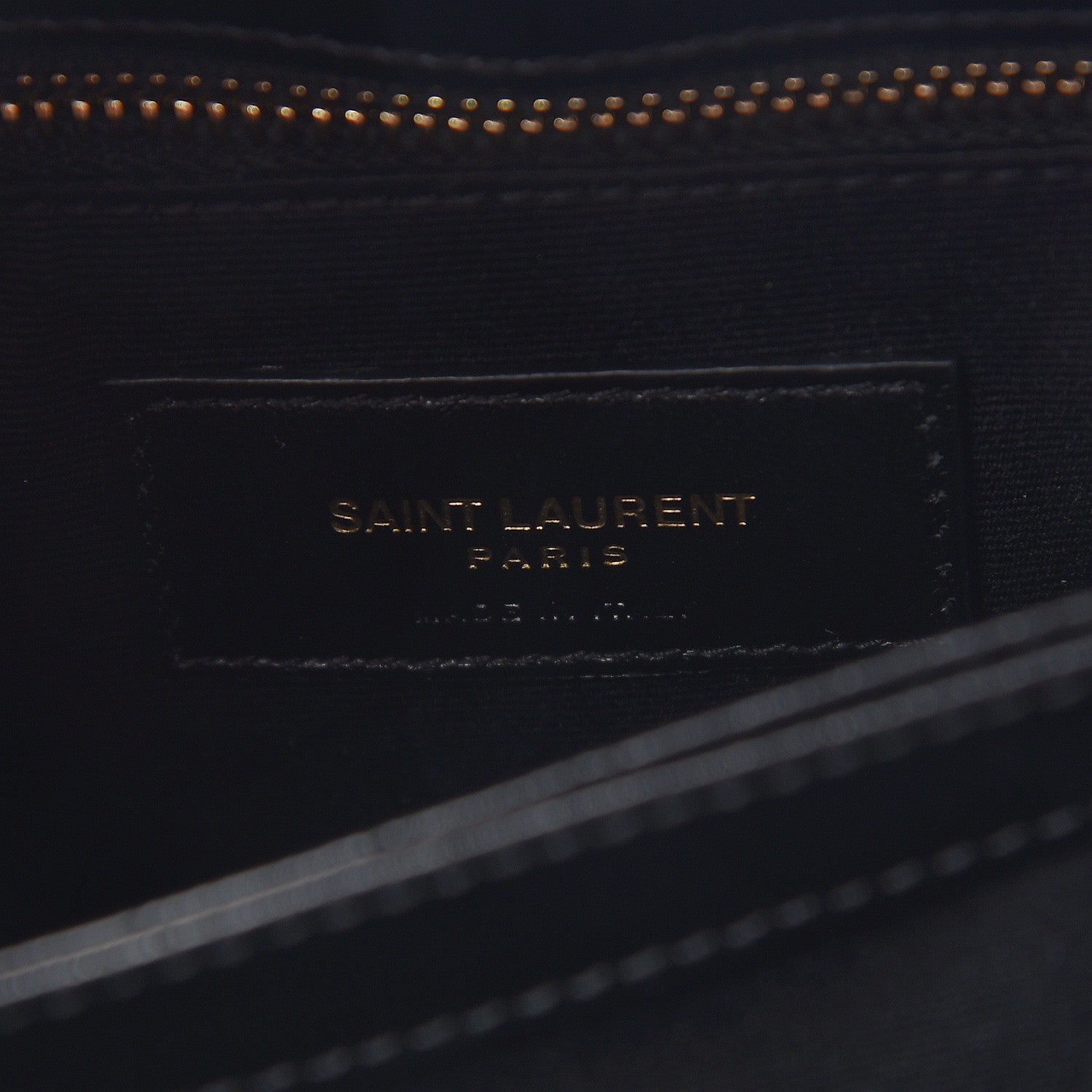 Saint Laurent Calfskin Y Quilted Monogram Toy Loulou Crossbody Bag Black 6 of 10