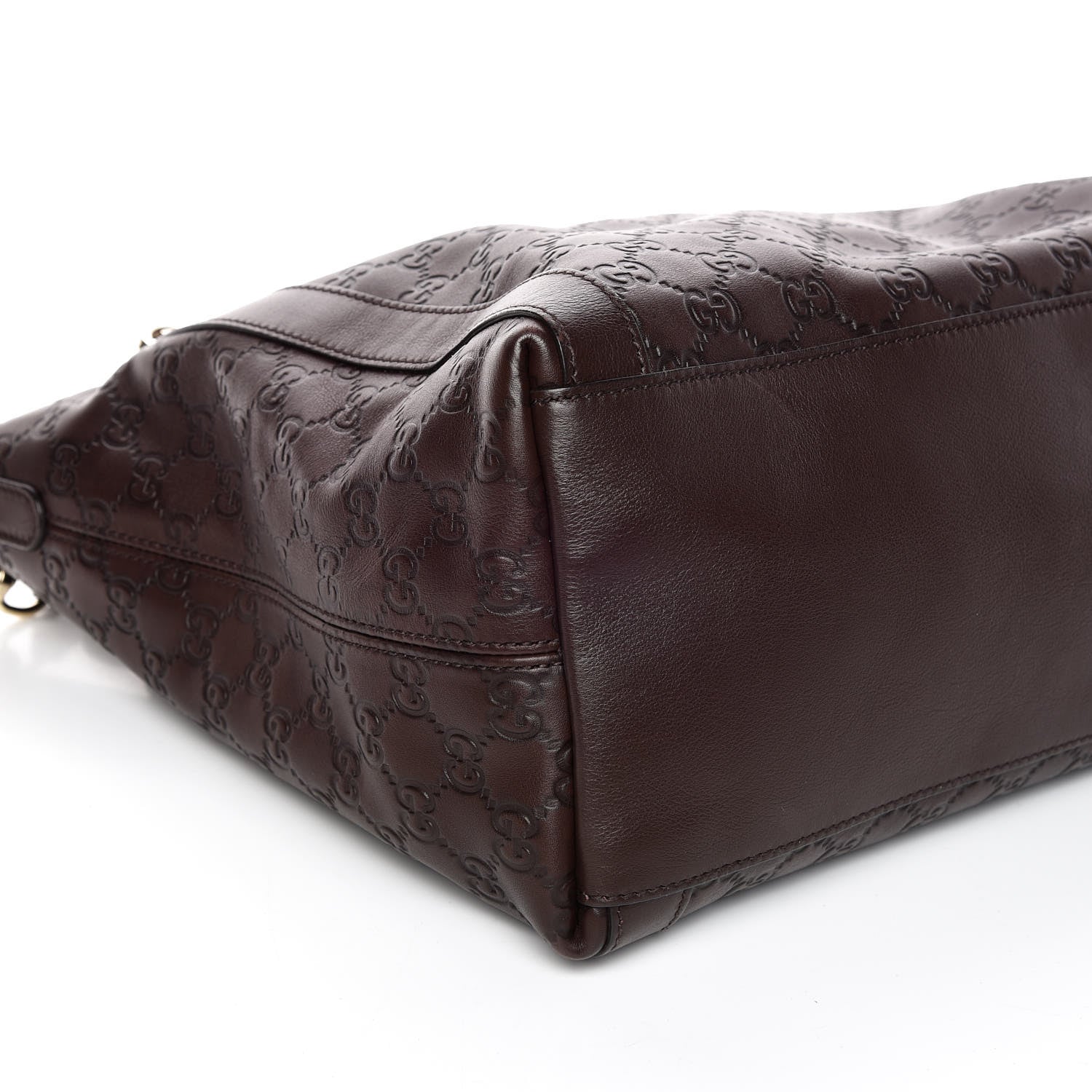 Gucci Guccissima Medium Miss GG Top Handle Bag Dark Brown 6 of 10